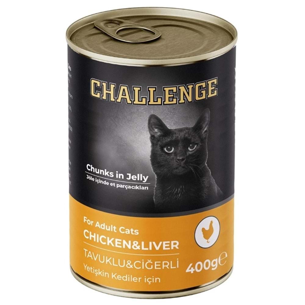 Challenge Adult Tavuklu Ciğerli Yetişkin Kedi Konservesi 400 Gr