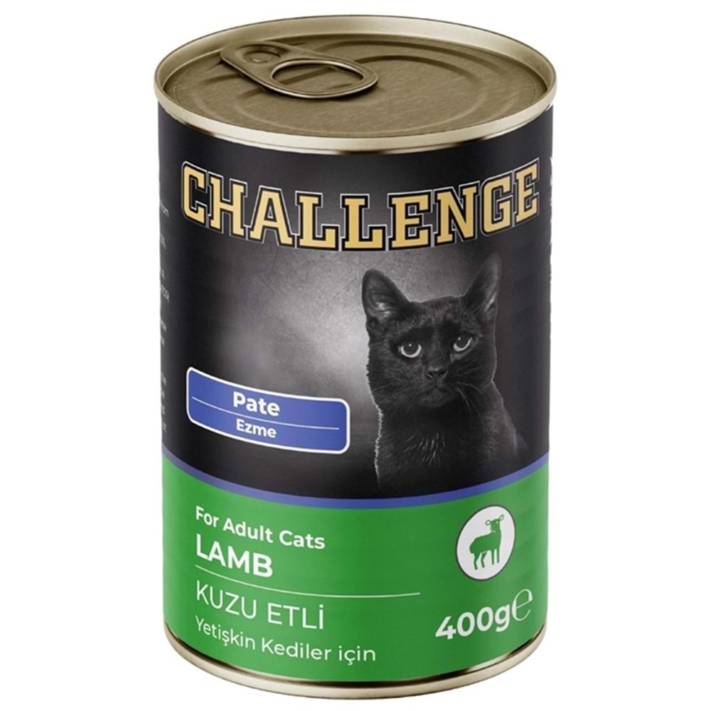 Challenge Adult Kuzu Etli Pate Yetişkin Kedi Konservesi 400 Gr