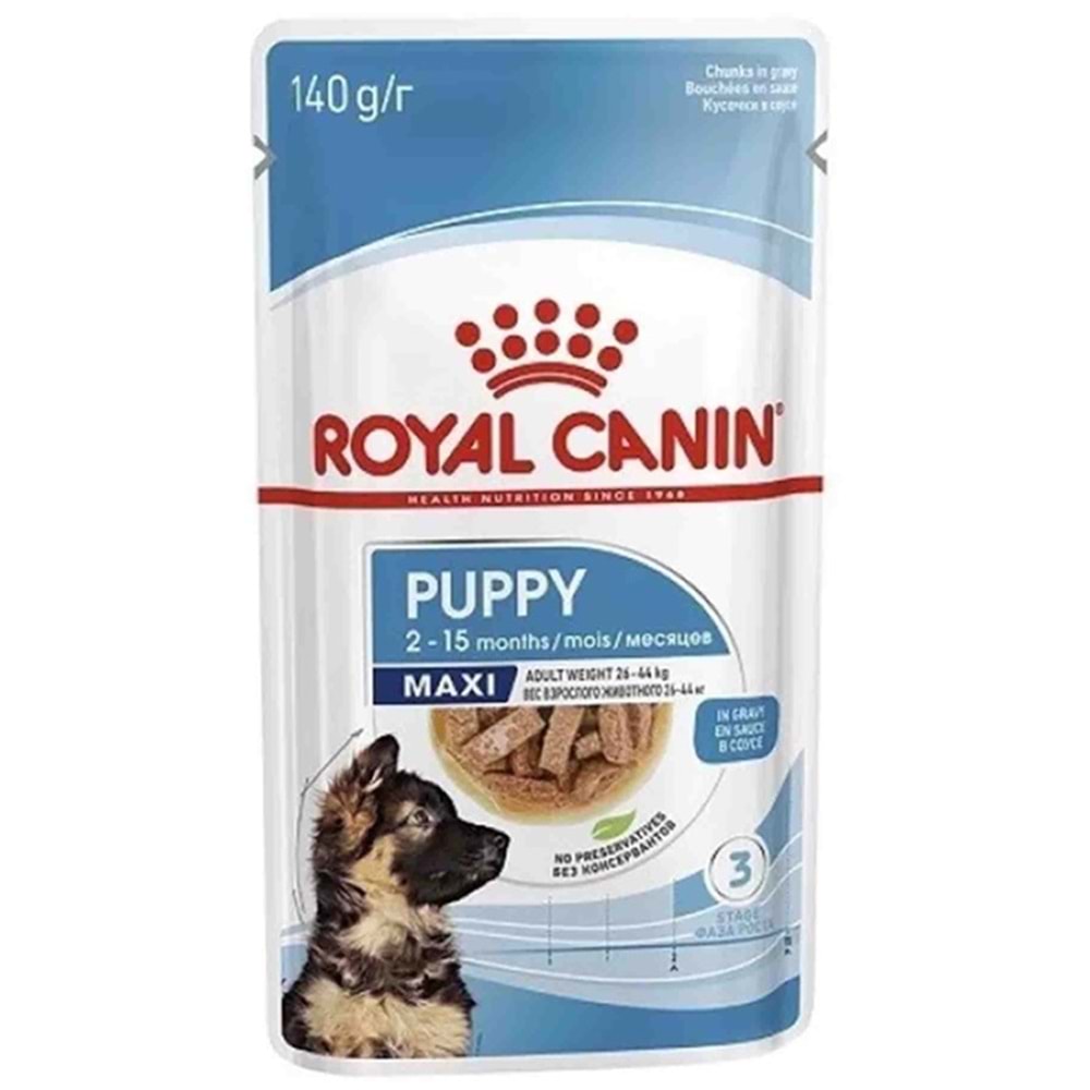 Royal Canin Pouch Maxi Puppy Gravy Soslu Büyük Irk Yavru Köpek Yaş Maması 140 Gr