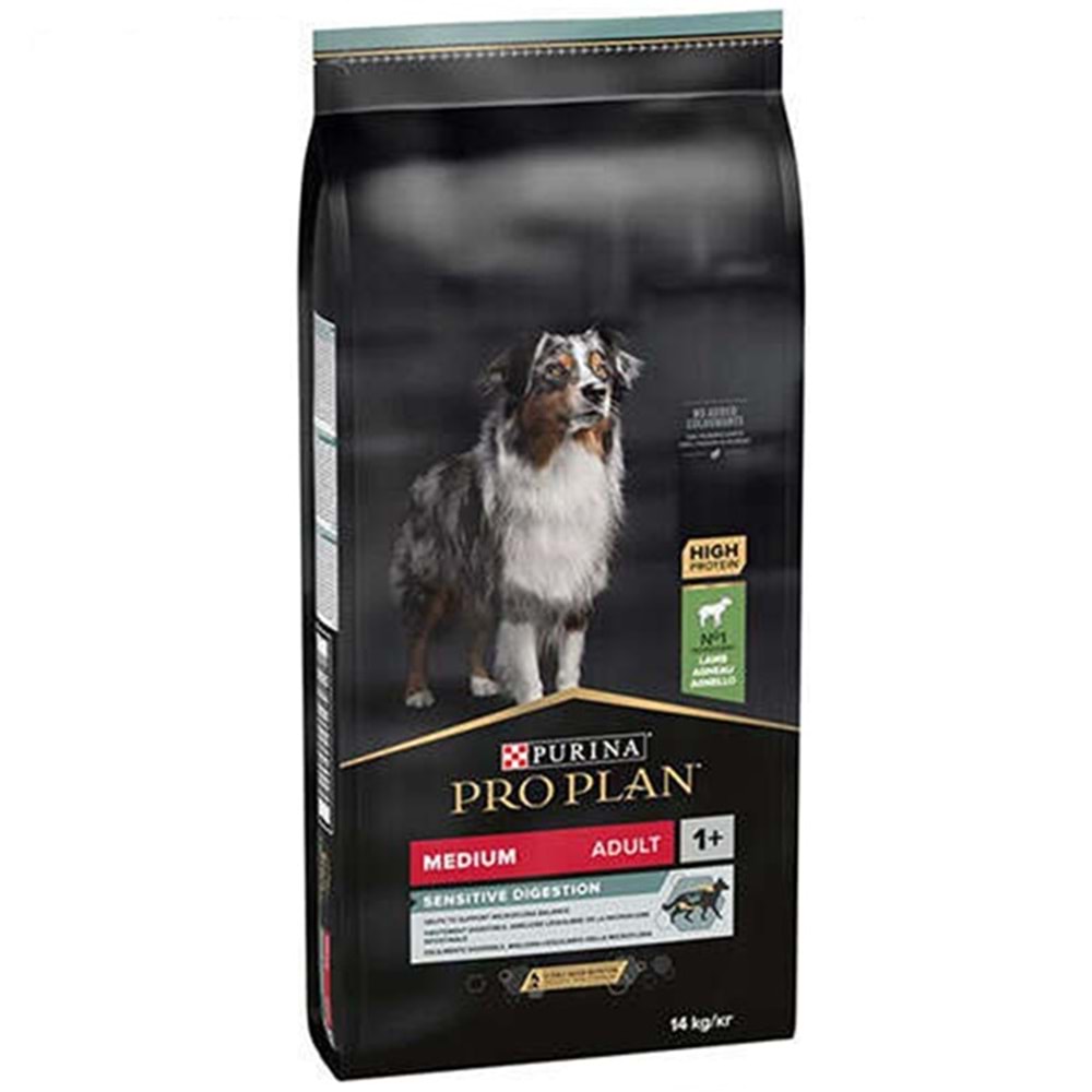 Pro Plan Adult Medium Kuzu Etli Hassas Sindirim Orta Irk Yetişkin Köpek Maması 14 Kg