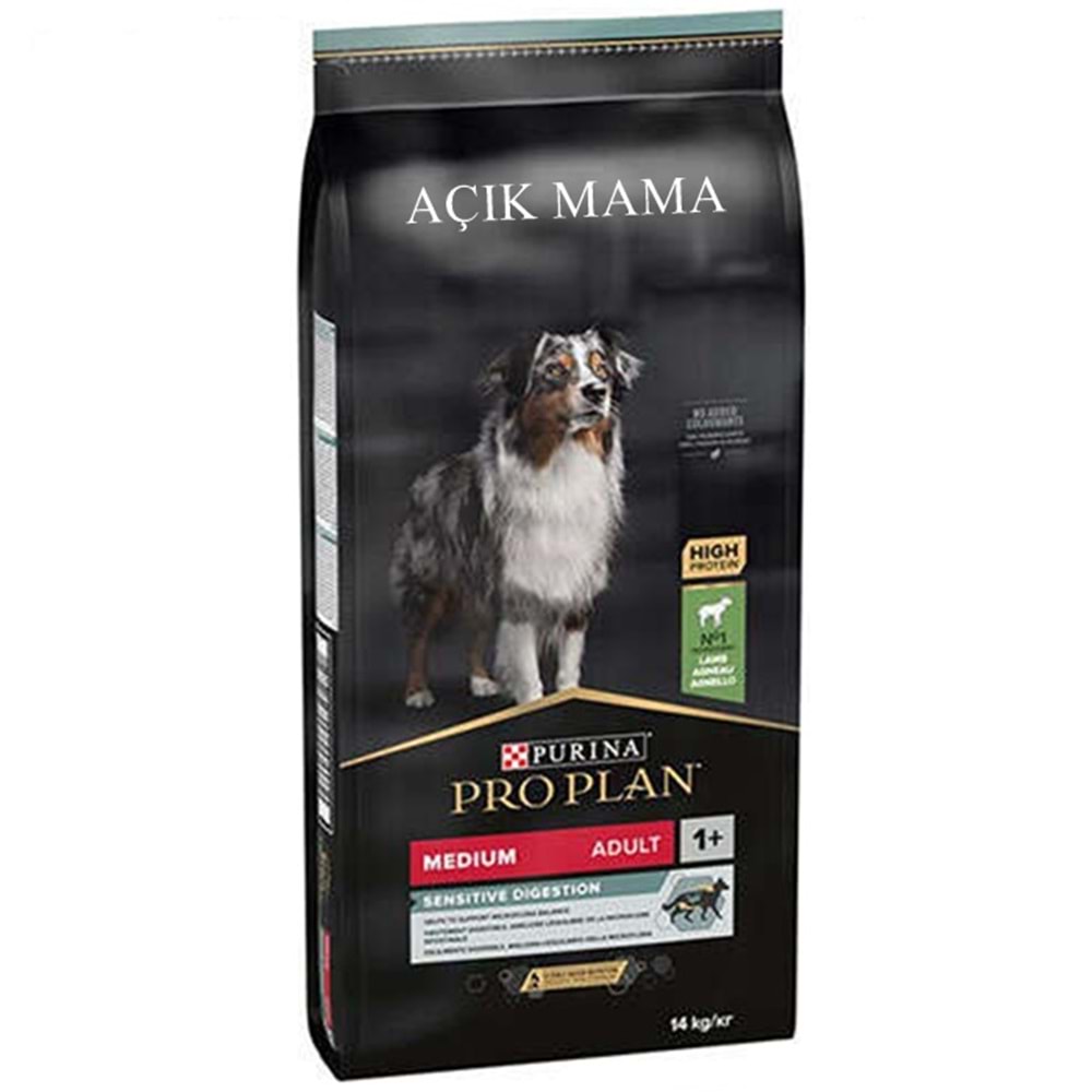Pro Plan Adult Medium Kuzu Etli Hassas Sindirim Yetişkin Açık Köpek Maması 1 Kg