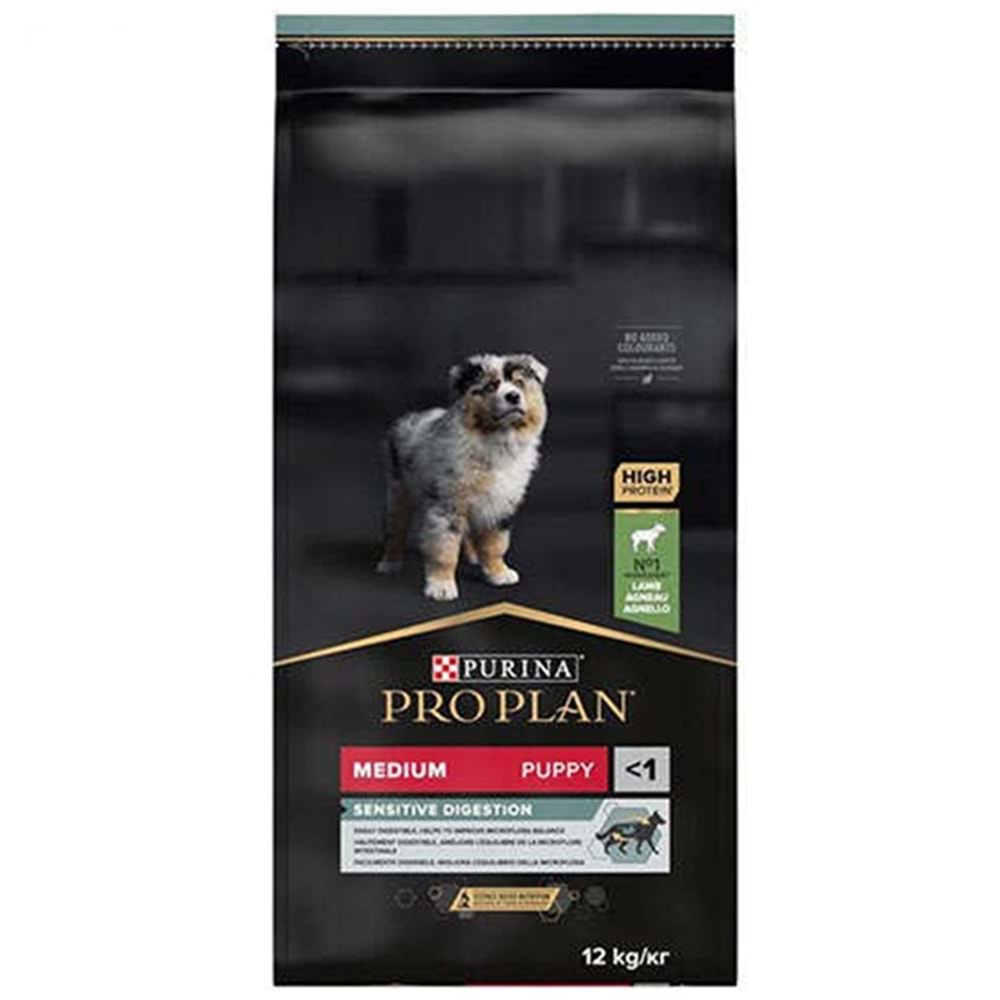 Pro Plan Puppy Medium Kuzu Etli Hassas Sindirim Orta Irk Yavru Köpek Maması 12 Kg