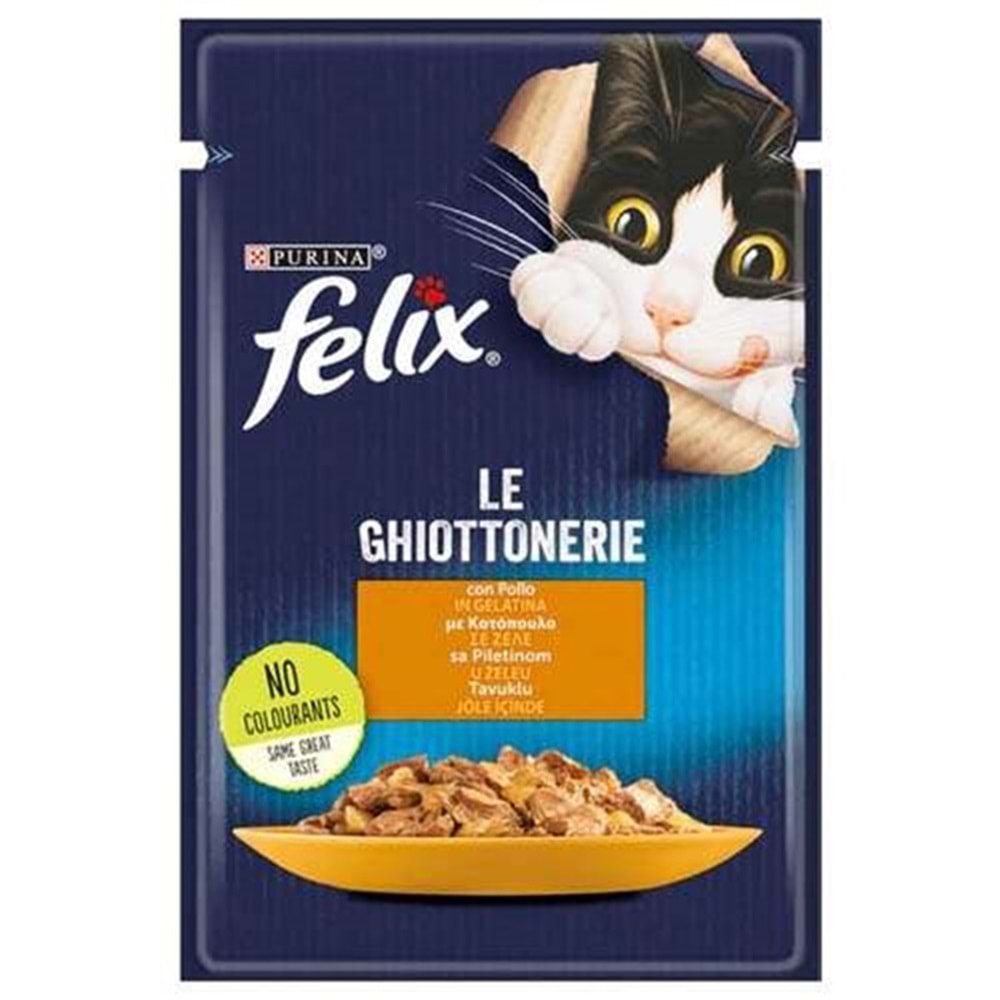 Felix Pouch Adult Tavuklu Yaş Kedi Maması 85 Gr