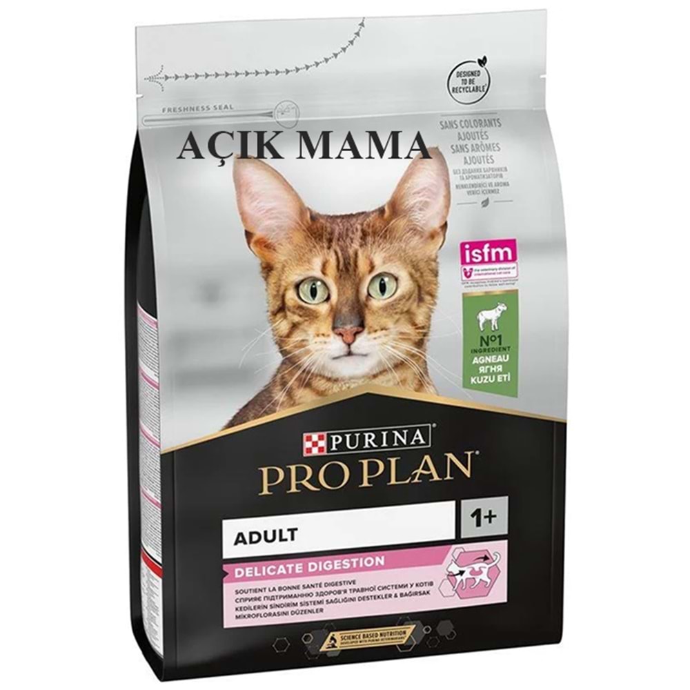 Pro Plan Adult Delicate Kuzu Etli Hassas Sindirim Yetişkin Açık Kedi Maması 500 Gr