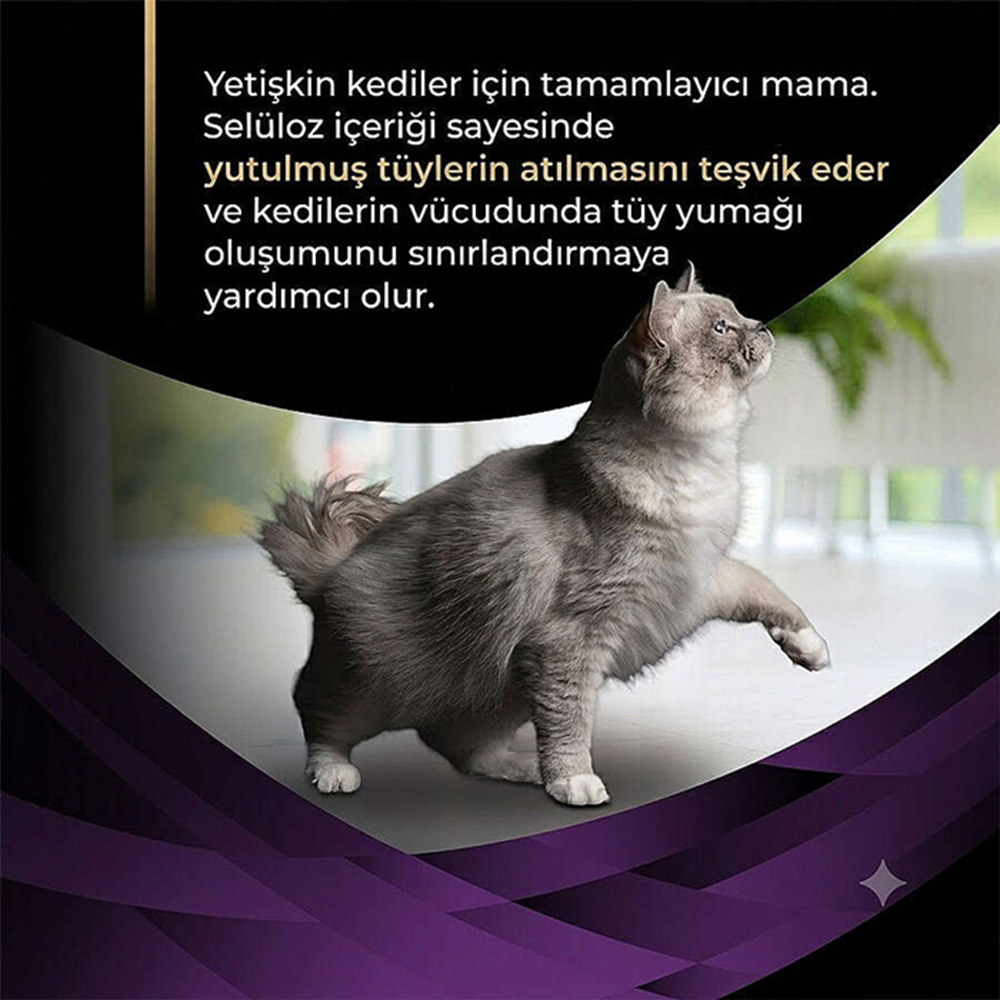 Pro Plan Pouch Hairball Care Tüy Yumağı Kontrolü Kümes Hayvanlı Kedi Yaş Maması 7x35 Gr