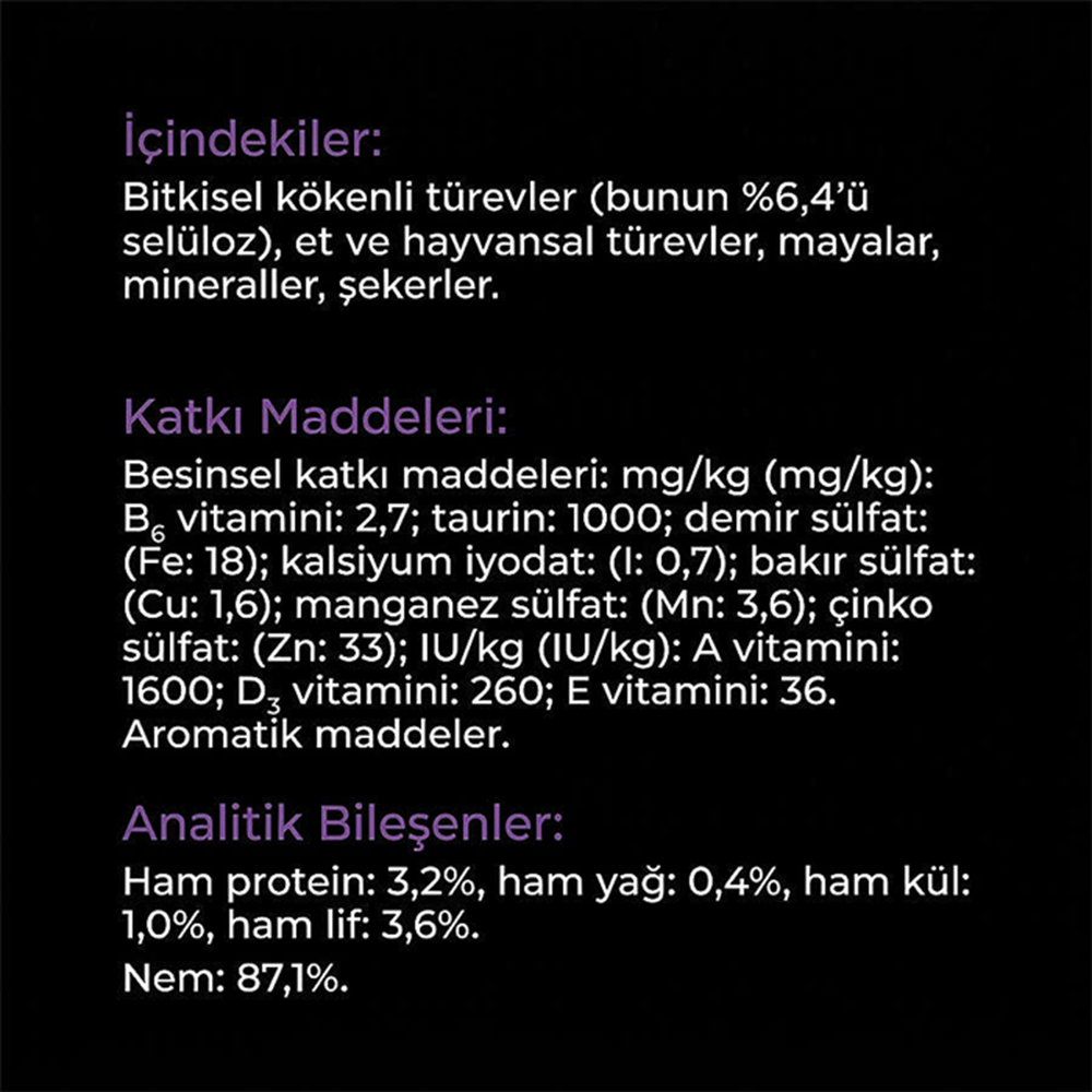 Pro Plan Pouch Hairball Care Tüy Yumağı Kontrolü Kümes Hayvanlı Kedi Yaş Maması 7x35 Gr