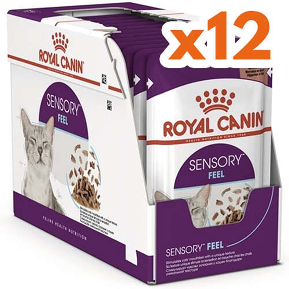 Royal Canin Pouch Sensory Feel Gravy Soslu Kedi Yaş Maması 12x85 Gr