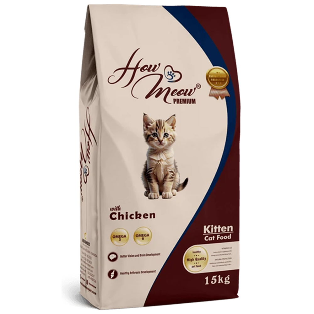 How Meow Kitten Cat Food With Chicken Tavuk Etli Yavru Kedi Maması 15 Kg