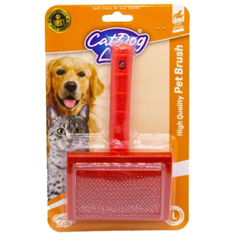 CatDog Life Kedi ve Köpekler İçin İnce Telli Fırça 20x11.5x3 Cm - L