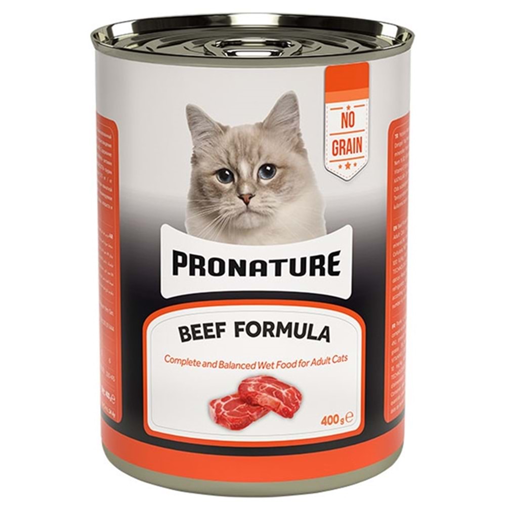 Pronature Adult Beef Formula Sığır Etli Püre Yetişkin Kedi Konservesi 400 Gr