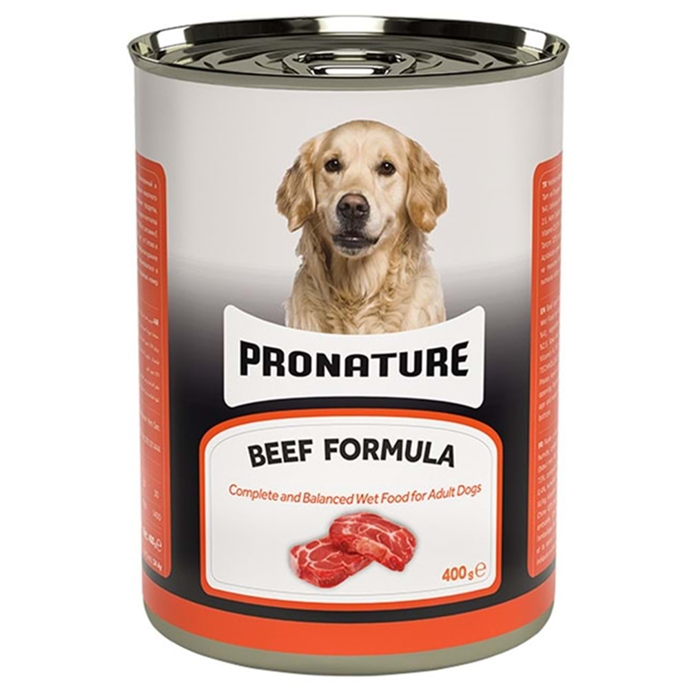 Pronature Adult Beef Formula Sığır Etli Püre Yetişkin Köpek Konservesi 400 Gr