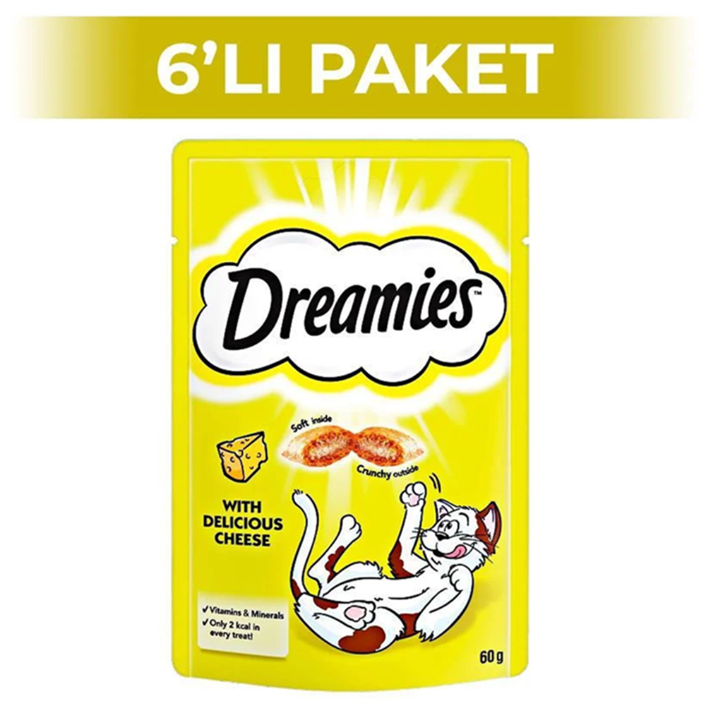 Dreamies With Delicious Cheese Enfes Peynirli Kedi Ödül Maması 6x60 Gr