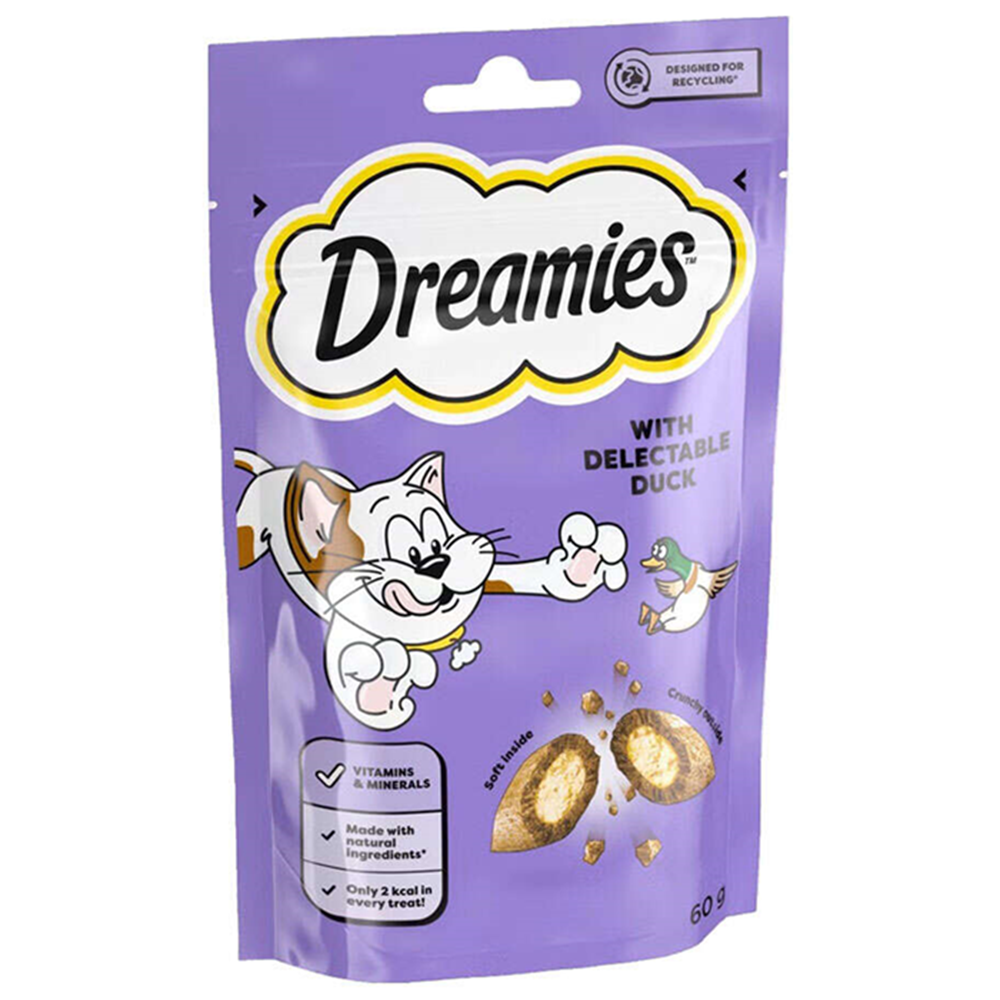Dreamies With Delectable Duck İştah Kabartan Ördekli Kedi Ödül Maması 60 Gr