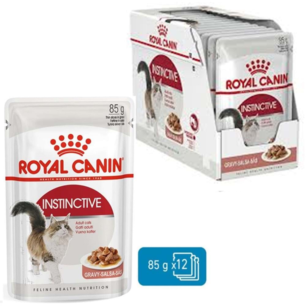 Royal Canin Pouch Instinctive Gravy Soslu Kedi Yaş Maması 12x85 Gr