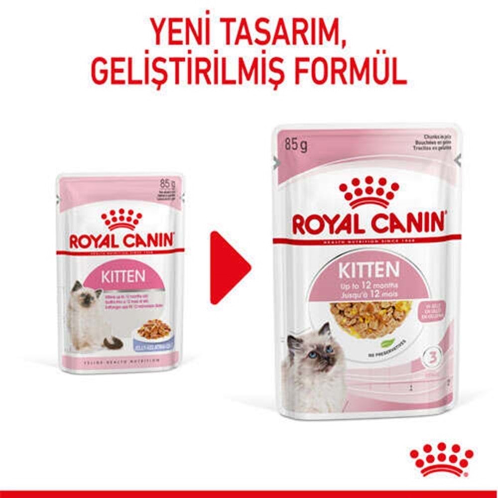 Royal Canin Pouch Kitten Jelly Jelli Yavru Kedi Yaş Maması 85 Gr