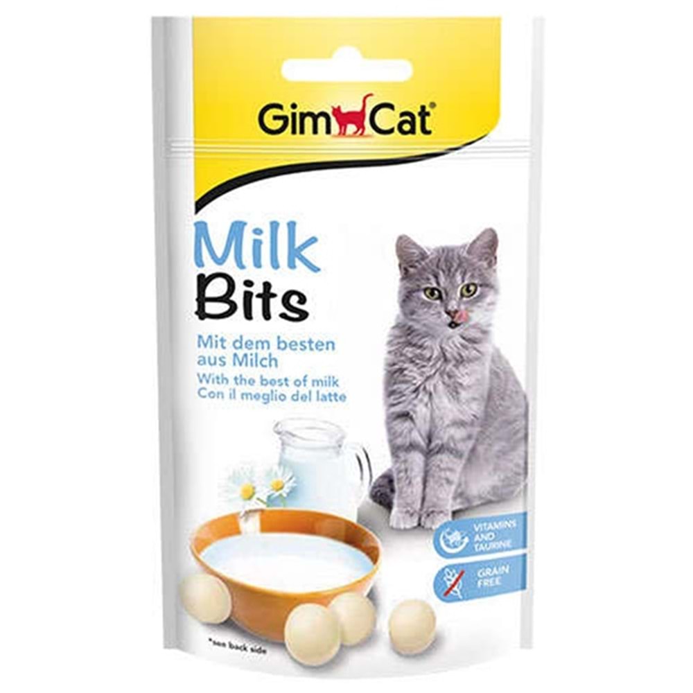 Gimcat Milk Bits Sütlü Kedi Ödül Tableti 40 Gr
