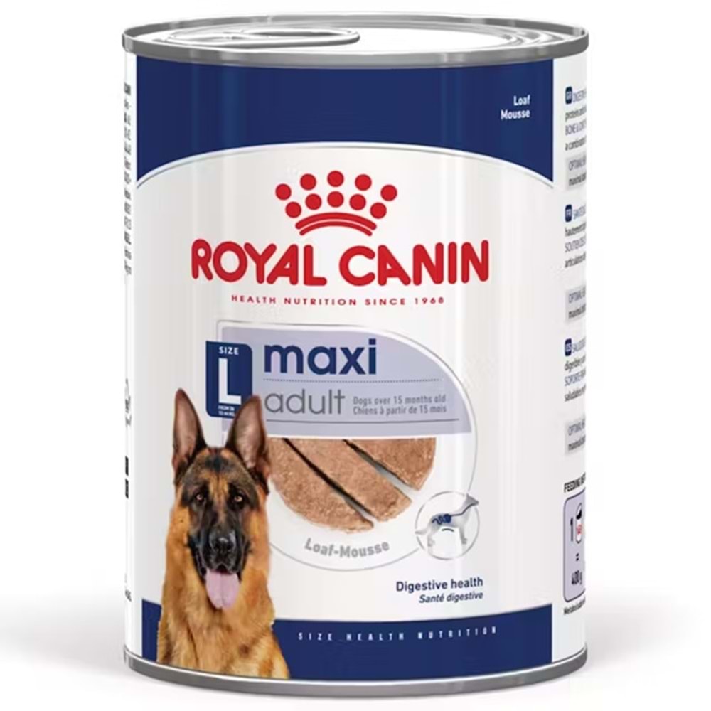 Royal Canin Maxi Adult Loaf Mousse Büyük Irk Yetişkin Köpek Konservesi 410 Gr