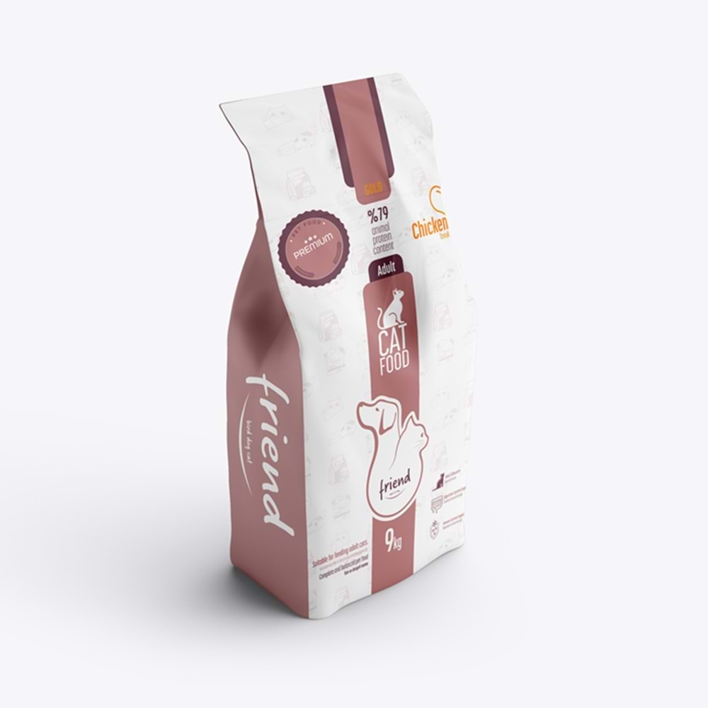 Friend Gold Adult Chicken Tavuk Etli Yetişkin Kedi Maması 9 Kg