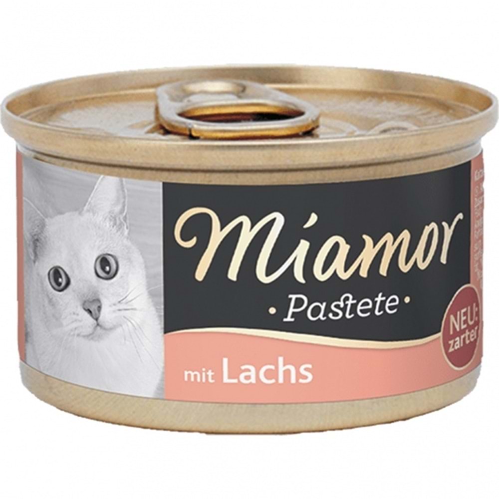 Miamor Adult Pastete mit Lachs Salmon Somonlu Yetişkin Kedi Konservesi 85 Gr