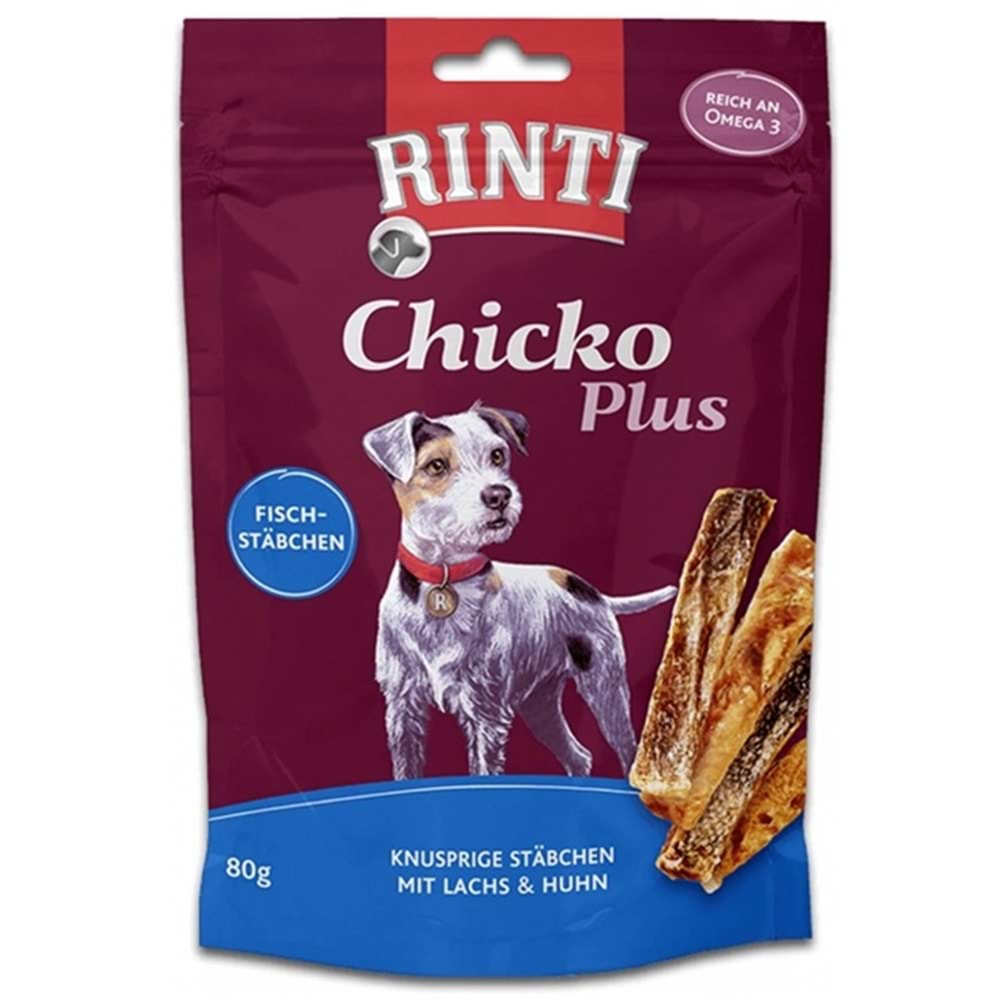 Rinti Chicko Plus Balık ve Tavuklu Köpek Ödülü (80 Gr)