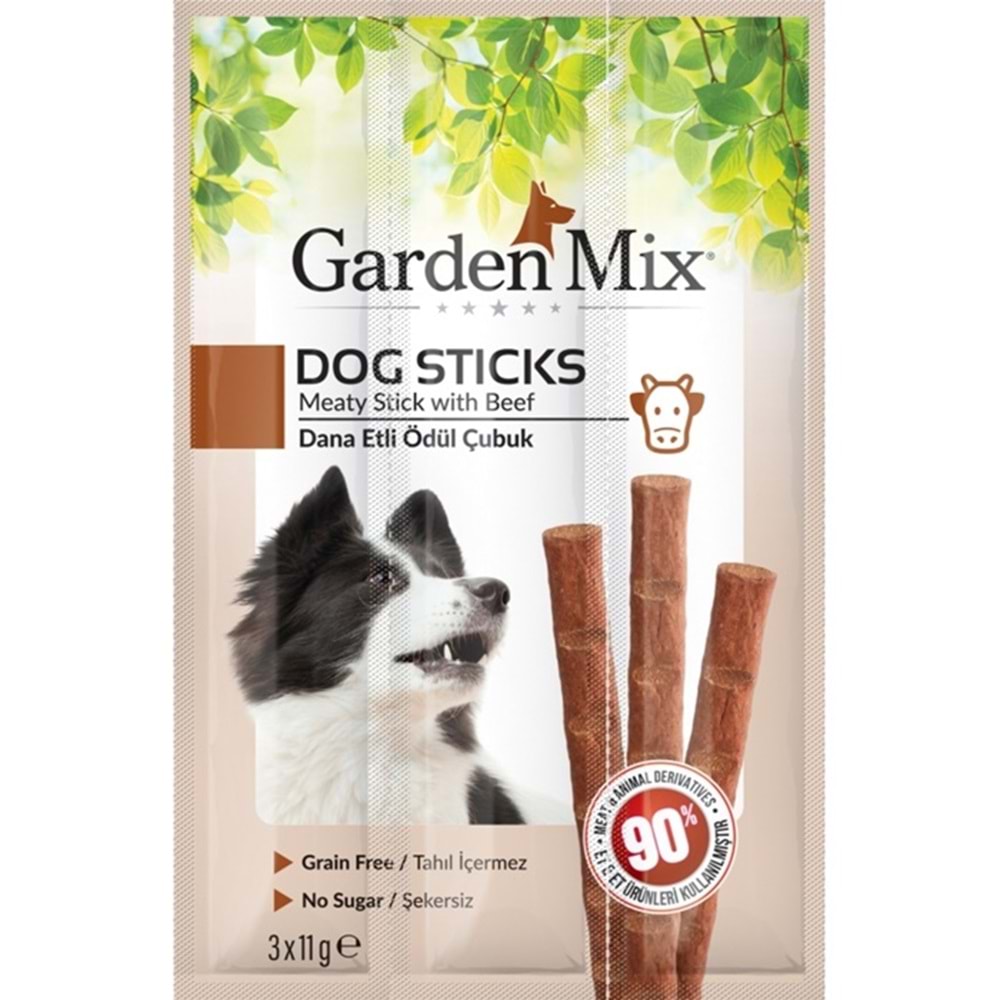 Gardenmix Dog Sticks Dana Etli Köpek Ödülü 3x11 Gr