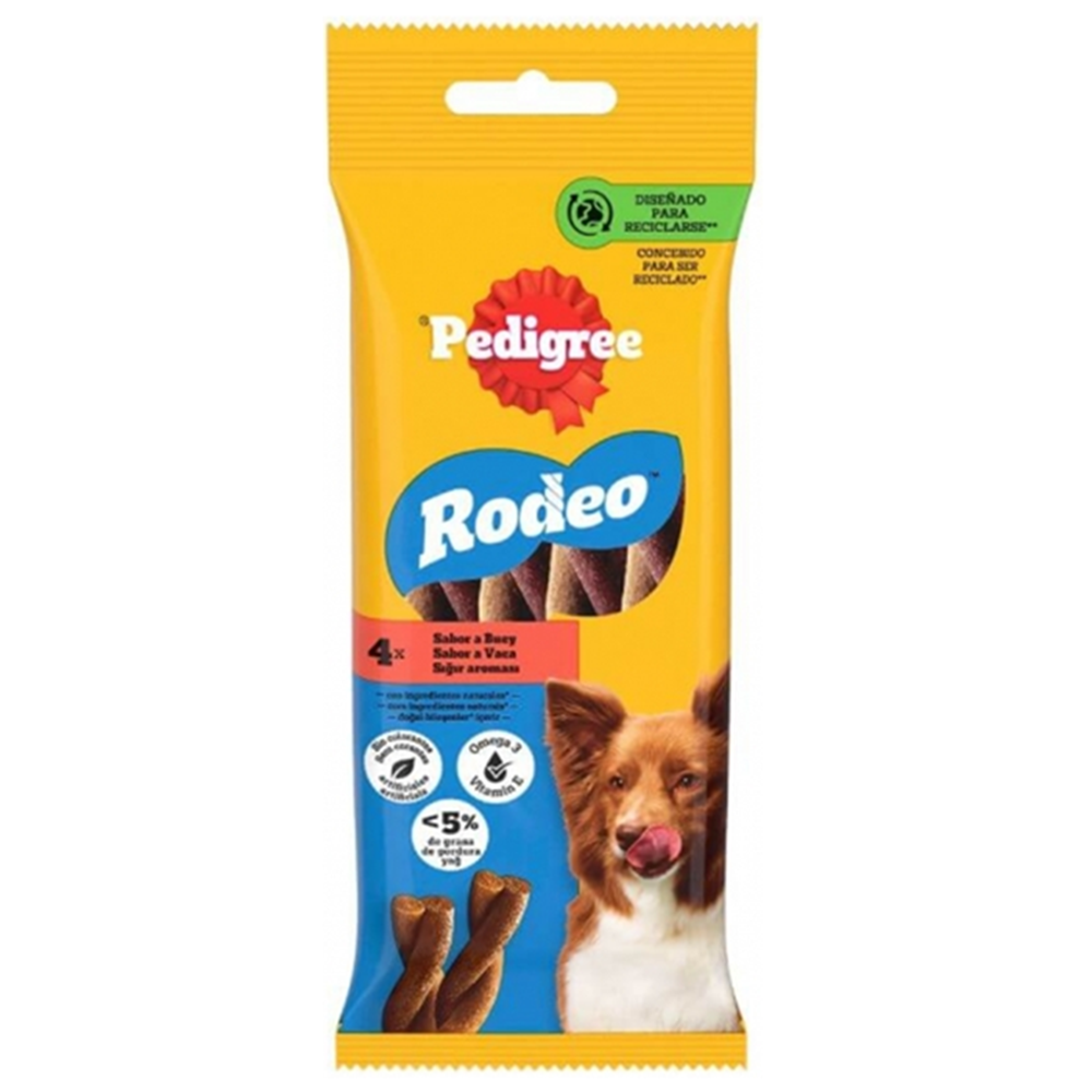 Pedigree Rodeo 4'lü Sığırlı Köpek Ödül Çubuğu 70 Gr
