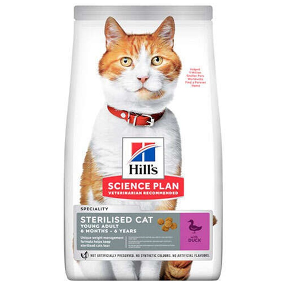 Hills Young Adult Sterilised Duck Ördekli Kısırlaştırılmış Kedi Maması 3 Kg