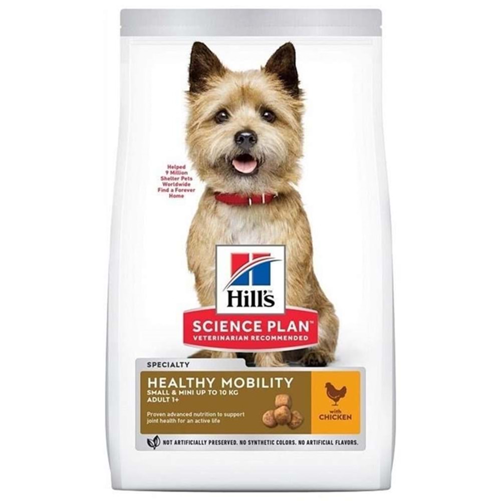 Hills Adult With Chicken Healthy Mobilty Small & Mini Küçük Irk Tavuk Etli Yetişkin Köpek Maması 1,5 Kg