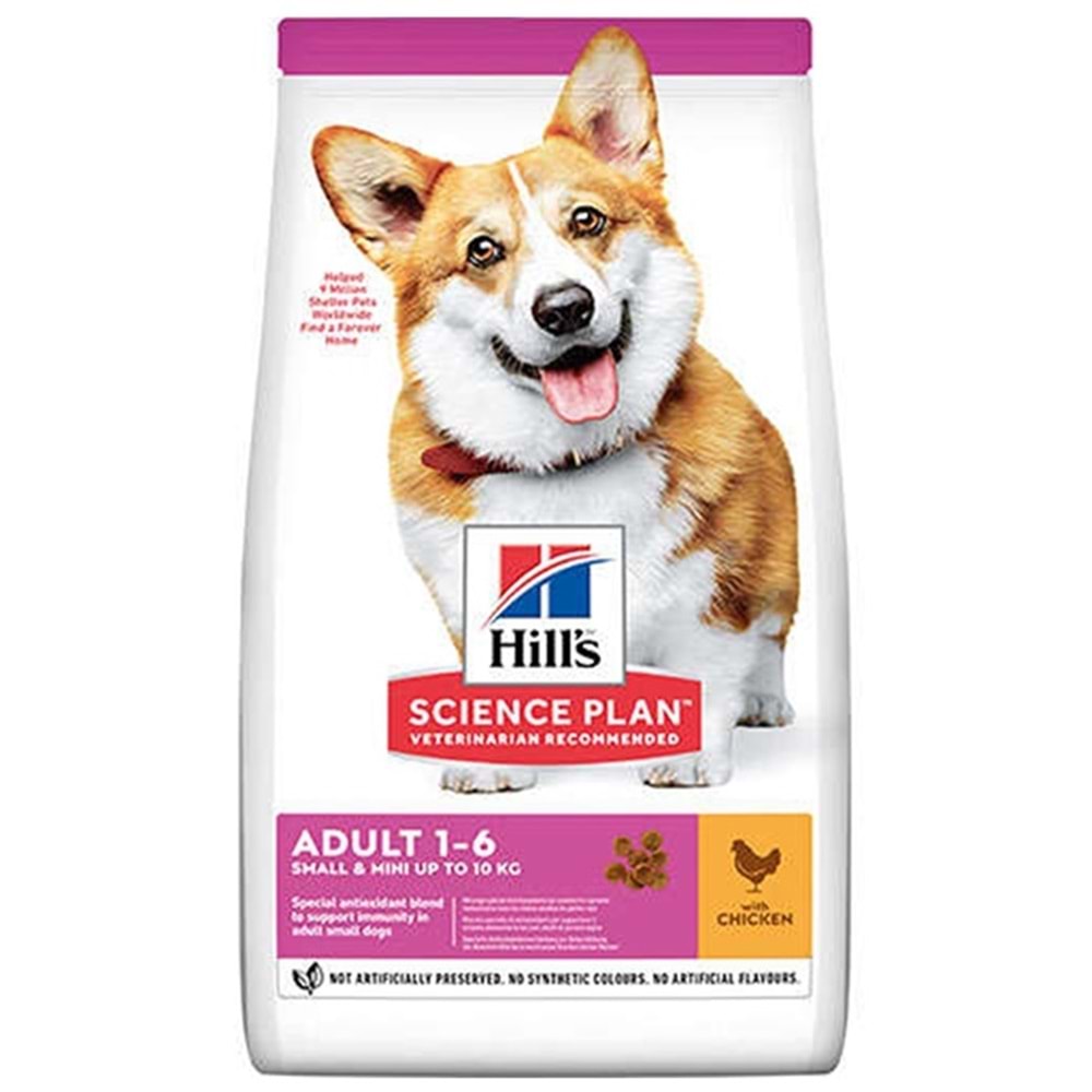 Hills Adult With Chicken Small & Mini Tavuk Etli Küçük Irk Yetişkin Köpek Maması 3 Kg