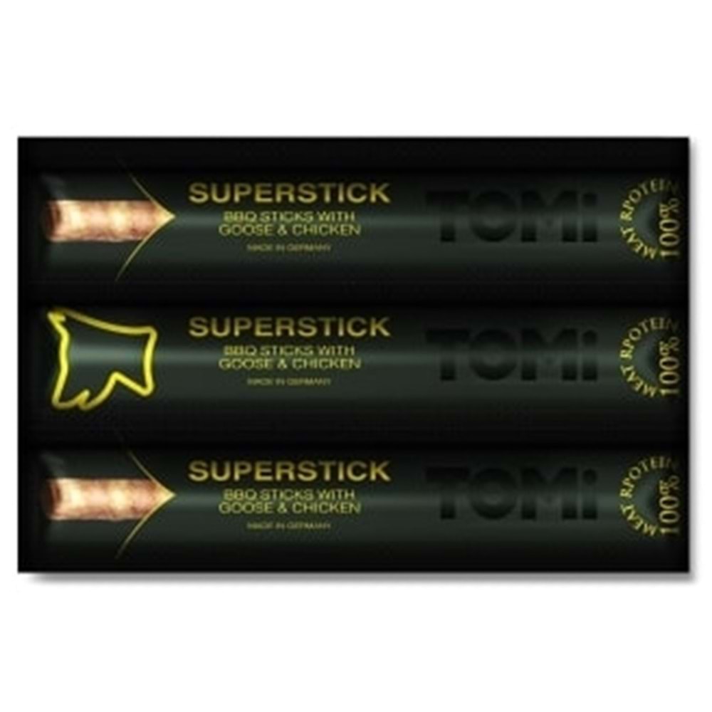 Tomi BBQ Sticks With Goose & Chicken Kaz ve Tavuk Etli Köpek Ödül Çubuğu 3x10 Gr