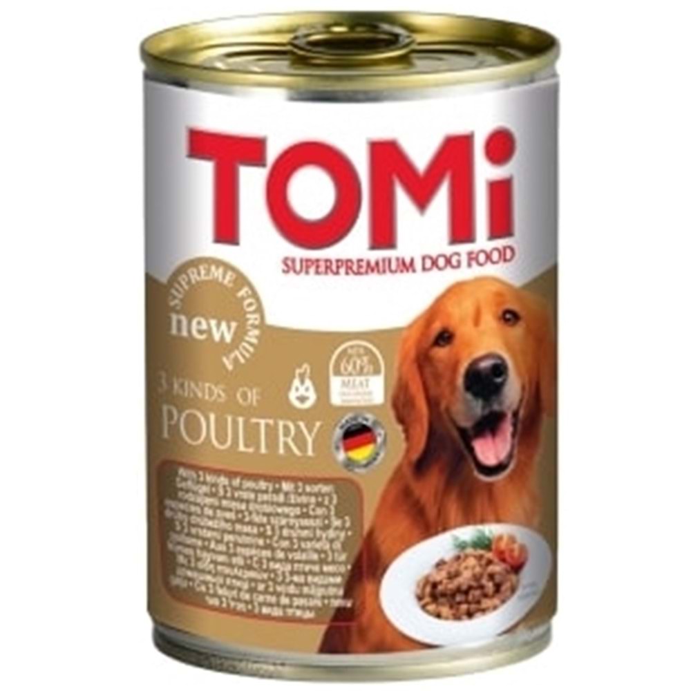 Tomi Adult With Poultry In Gravy Kümes Hayvanlı Yetişkin Köpek Konservesi 400 Gr