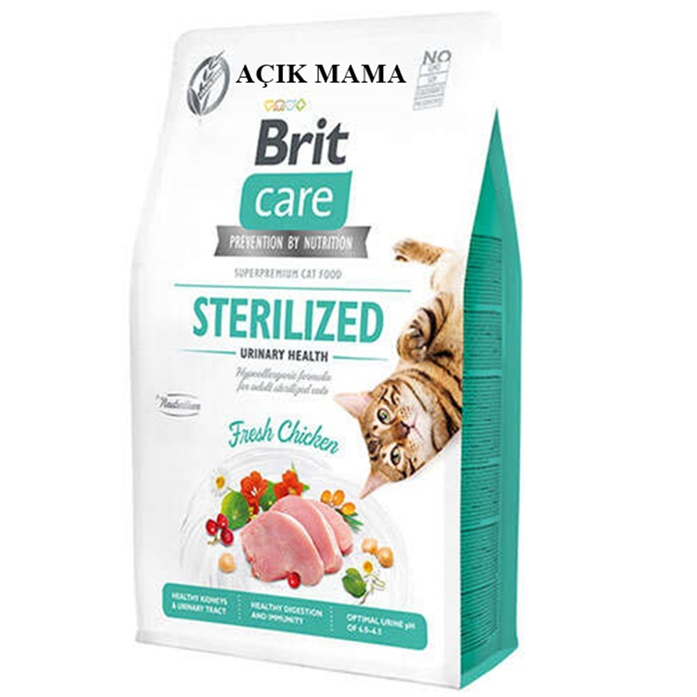 Brit Care Sterilized Urinary Fresh Chicken Tavuklu Kısır Açık Kedi Maması 500 Gr