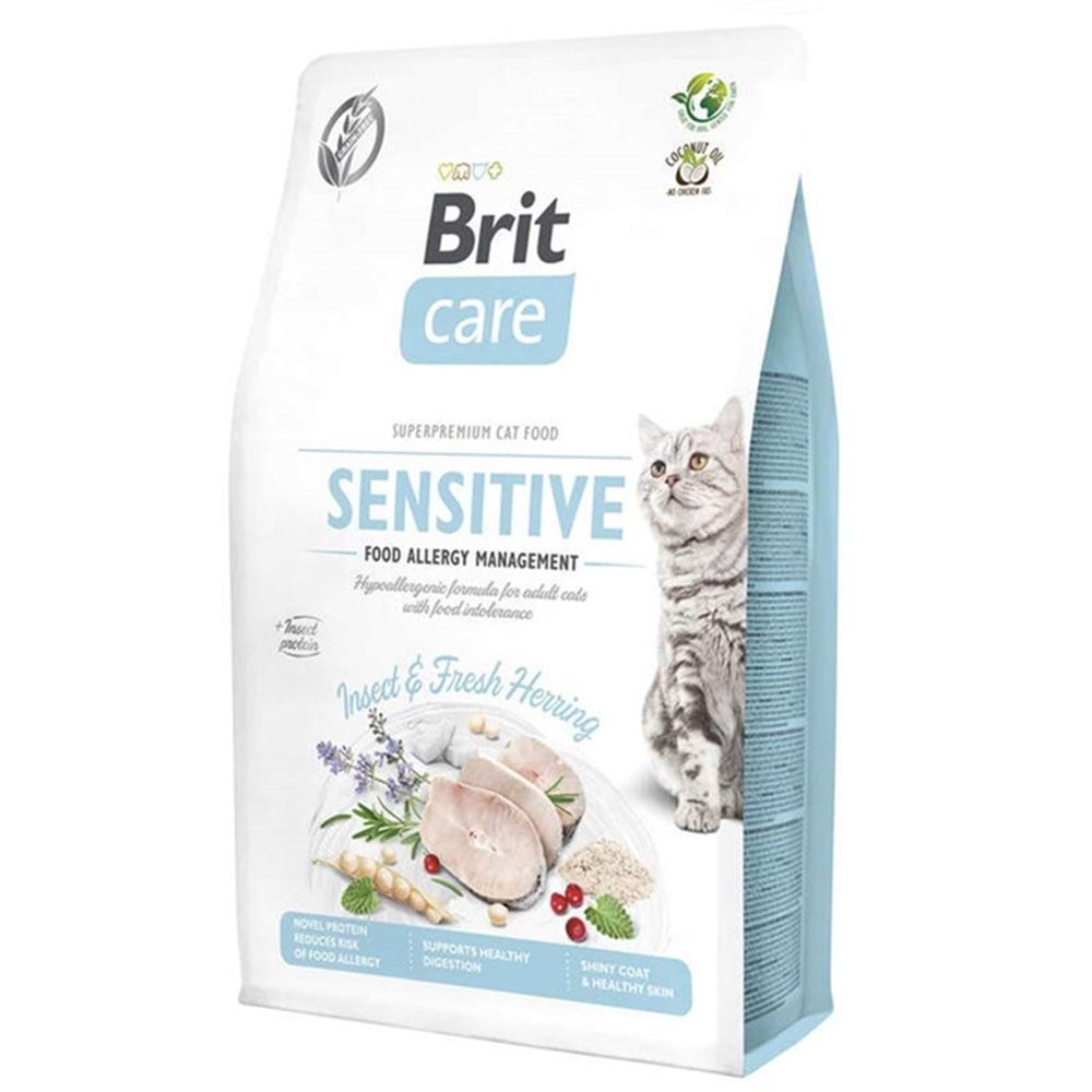 Brit Care Sensitive Insect Fresh Herring Allergy Larva ve Ringa Balıklı Alerjik Kedi Maması 7 Kg