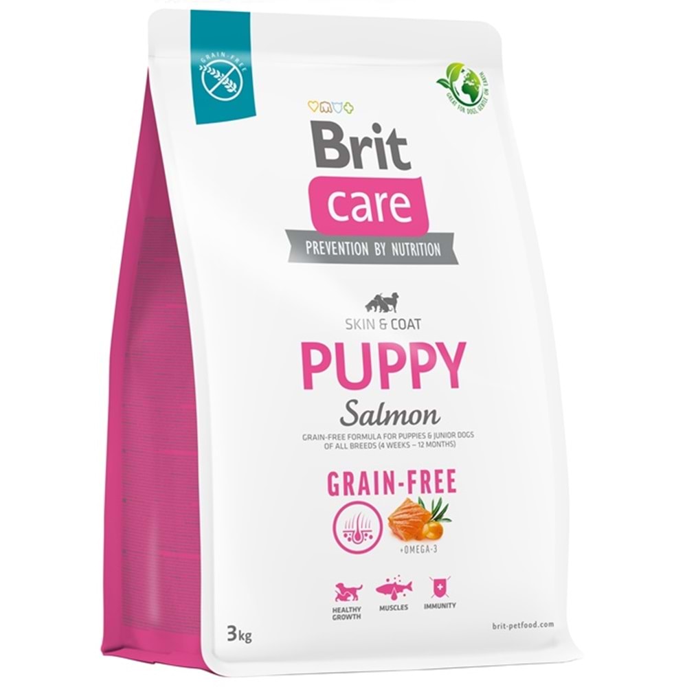 Brit Care Puppy Salmon Grain Free Somon ve Patatesli Tahılsız Yavru Köpek Maması 3 Kg