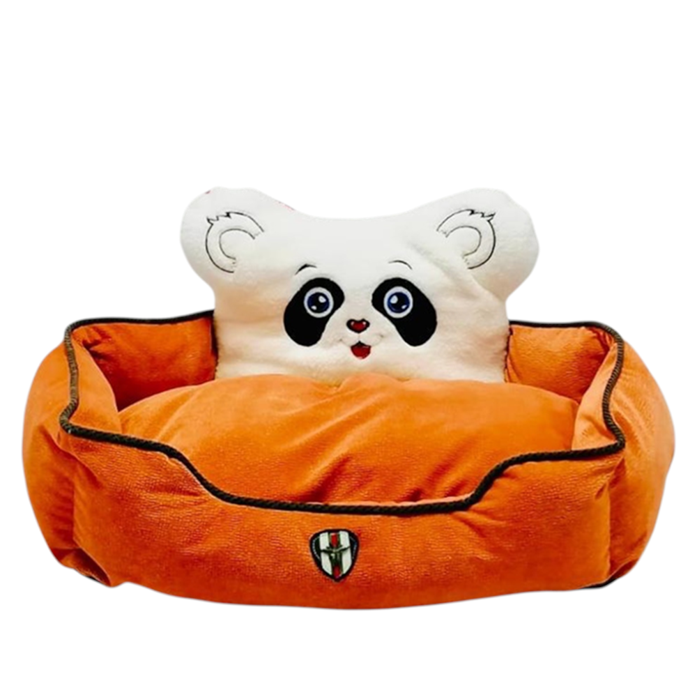 Allfi Pet Panda Kafalı Kedi Köpek Yatağı 60x60 Cm