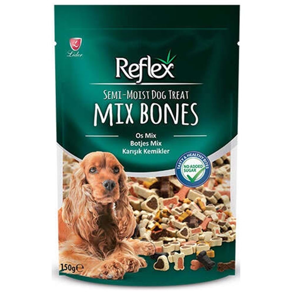Reflex Semi-Moist Dog Treat Mix Bones Karışık Kemikler Küçük Irk Köpek Ödülü 150 Gr