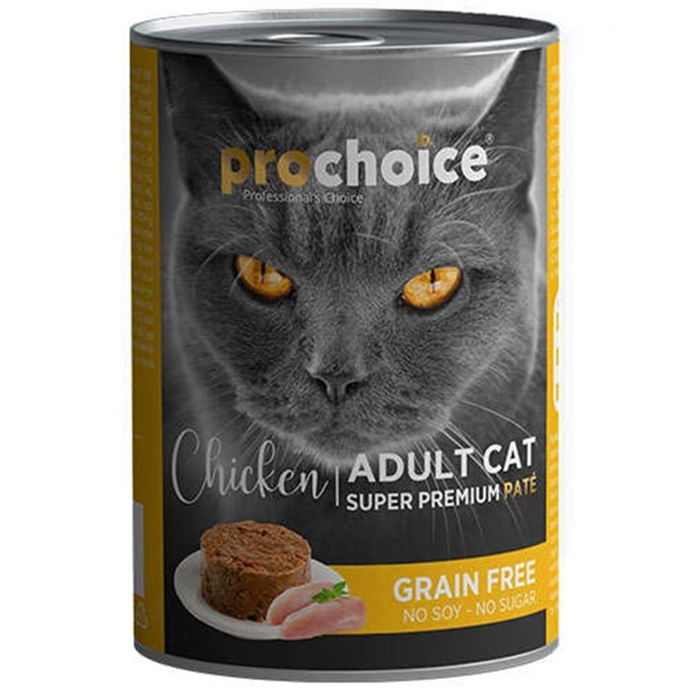 Prochoice Adult Tahılsız Tavuk Etli Pate Kedi Konservesi 400 Gr