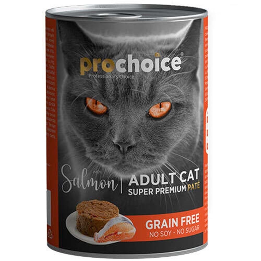Prochoice Adult Tahılsız Somon Balıklı Pate Kedi Konservesi 400 Gr