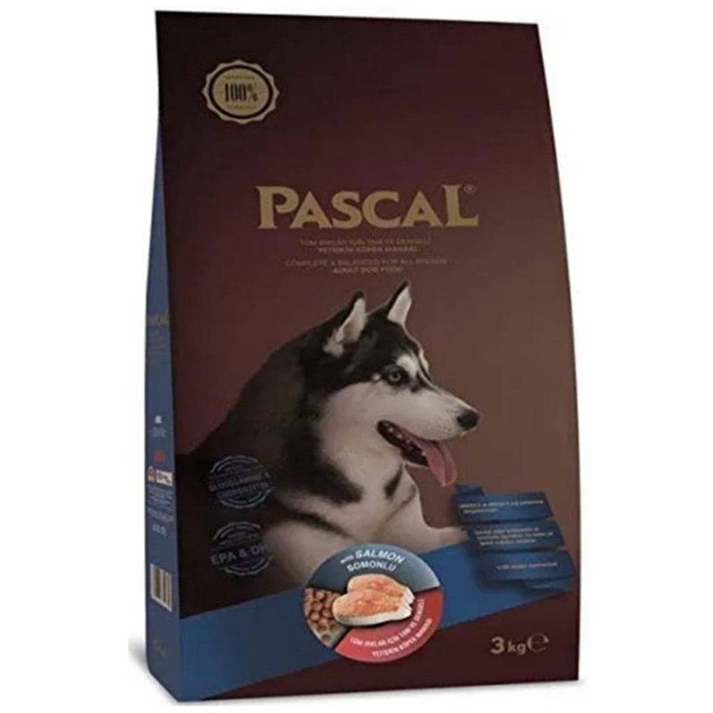 Pascal Adult Salmon Somonlu Yetişkin Köpek Maması 3 Kg