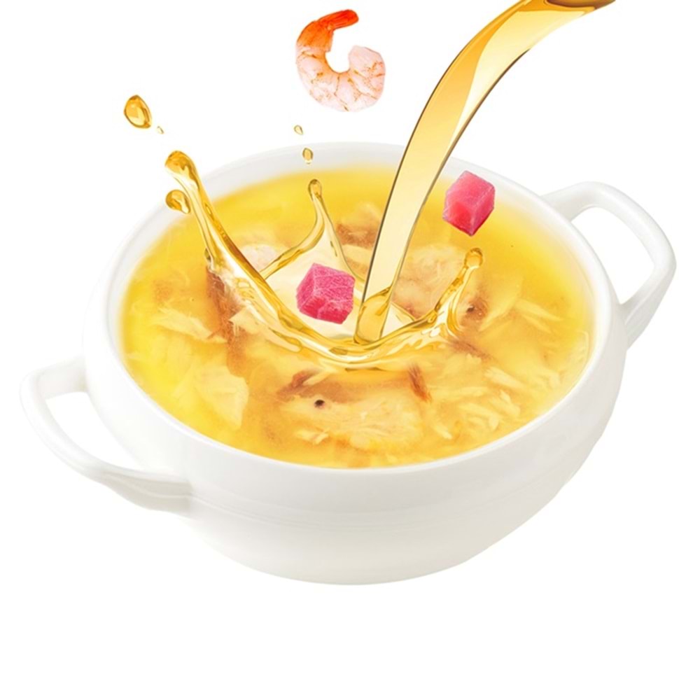 Wanpy Ton Balıklı ve Karidesli Tahılsız Kedi Çorbası 50 Gr