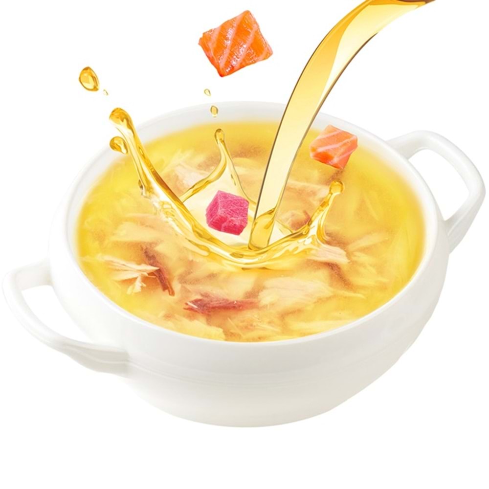 Wanpy Somon ve Ton Balıklı Tahılsız Kedi Çorbası 50 Gr