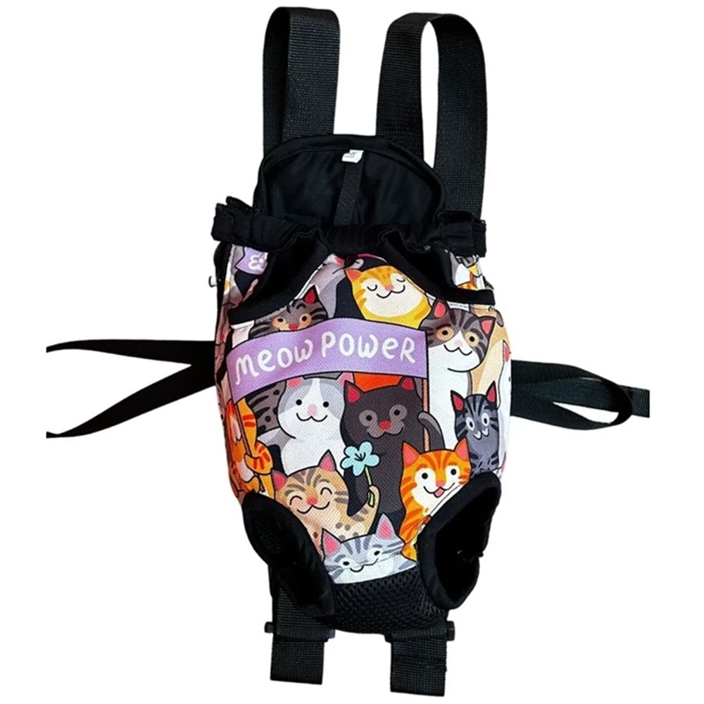 Miyav Kedi Köpek Kanguru Taşıma Çantası (XXS) (0-2 Kg)