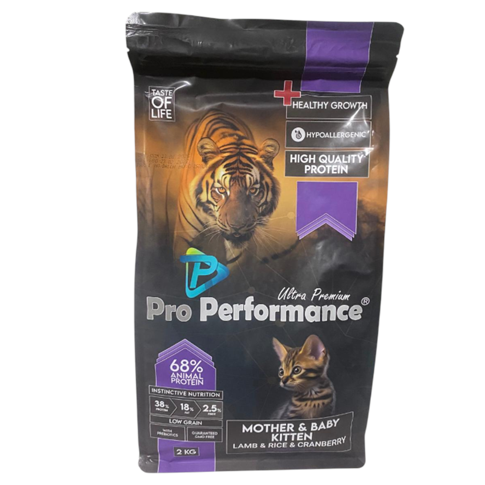Pro Performance Mother & Baby Kitten Lamb, Rice, Cranberry Kuzu Etli, Pirinçli ve Kızılcıklı Yavru Kedi Maması 2 Kg