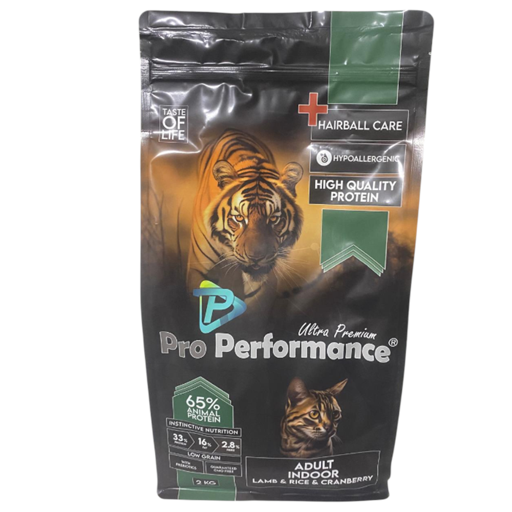 Pro Performance Adult Indoor Lamb, Rice, Cranberry Kuzu Etli, Pirinçli ve Kızılcıklı Yetişkin Kedi Maması 2 Kg