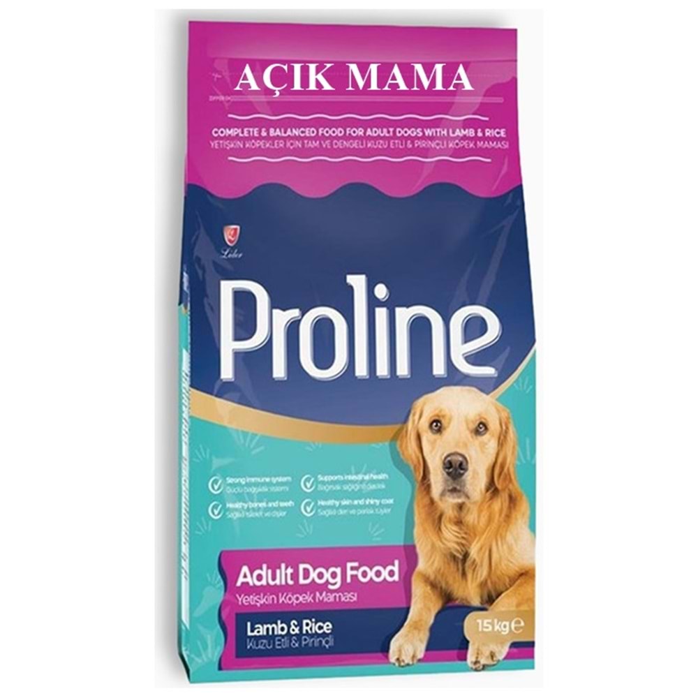 Proline Adult Kuzu Etli ve Pirinçli Yetişkin Açık Köpek Maması 1 Kg