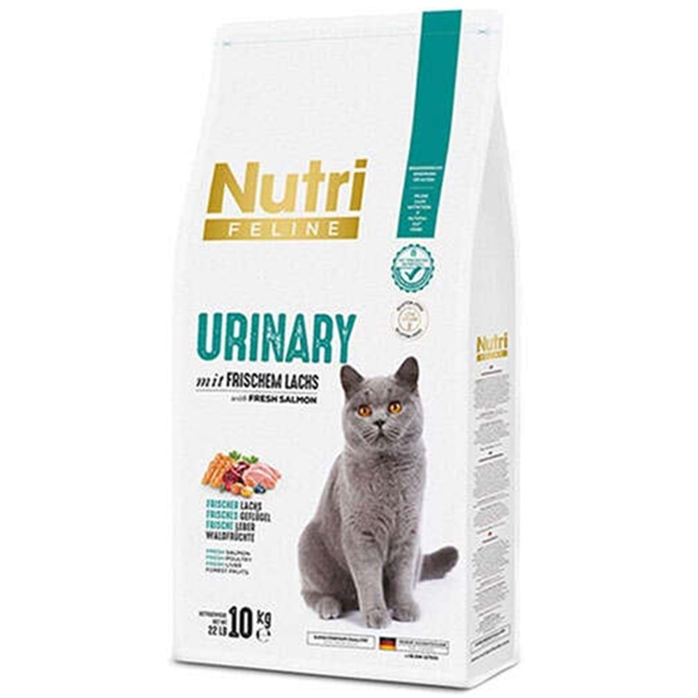 Nutri Feline Adult Urinary Mit Frischem Lachs With Fresh Salmon Taze Somonlu Tahılsız Yetişkin Kedi Maması 10 Kg