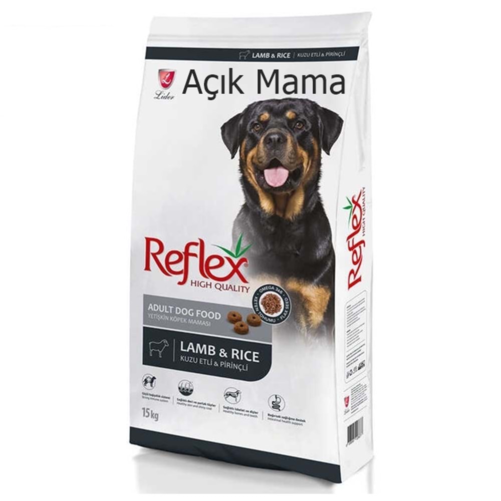 Reflex Adult Kuzu Etli Pirinçli Açık Yetişkin Köpek Maması (390 Gr)