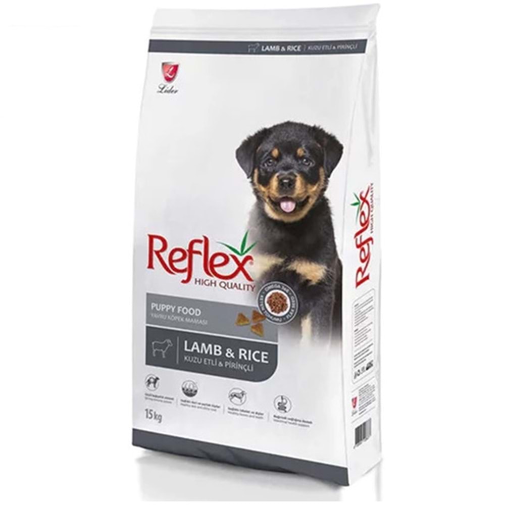 Reflex Puppy Lamb & Rice Kuzu Etli ve Pirinçli Yavru Köpek Maması 15 Kg