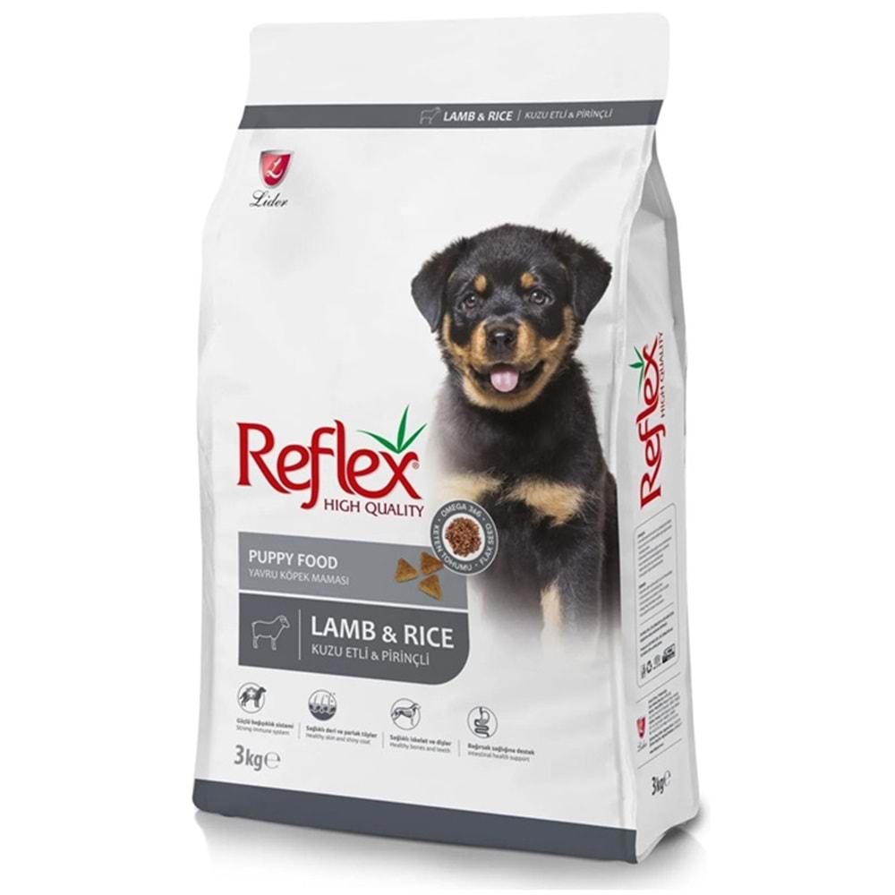 Reflex Puppy Lamb & Rice Kuzu Etli ve Pirinçli Yavru Köpek Maması 3 Kg