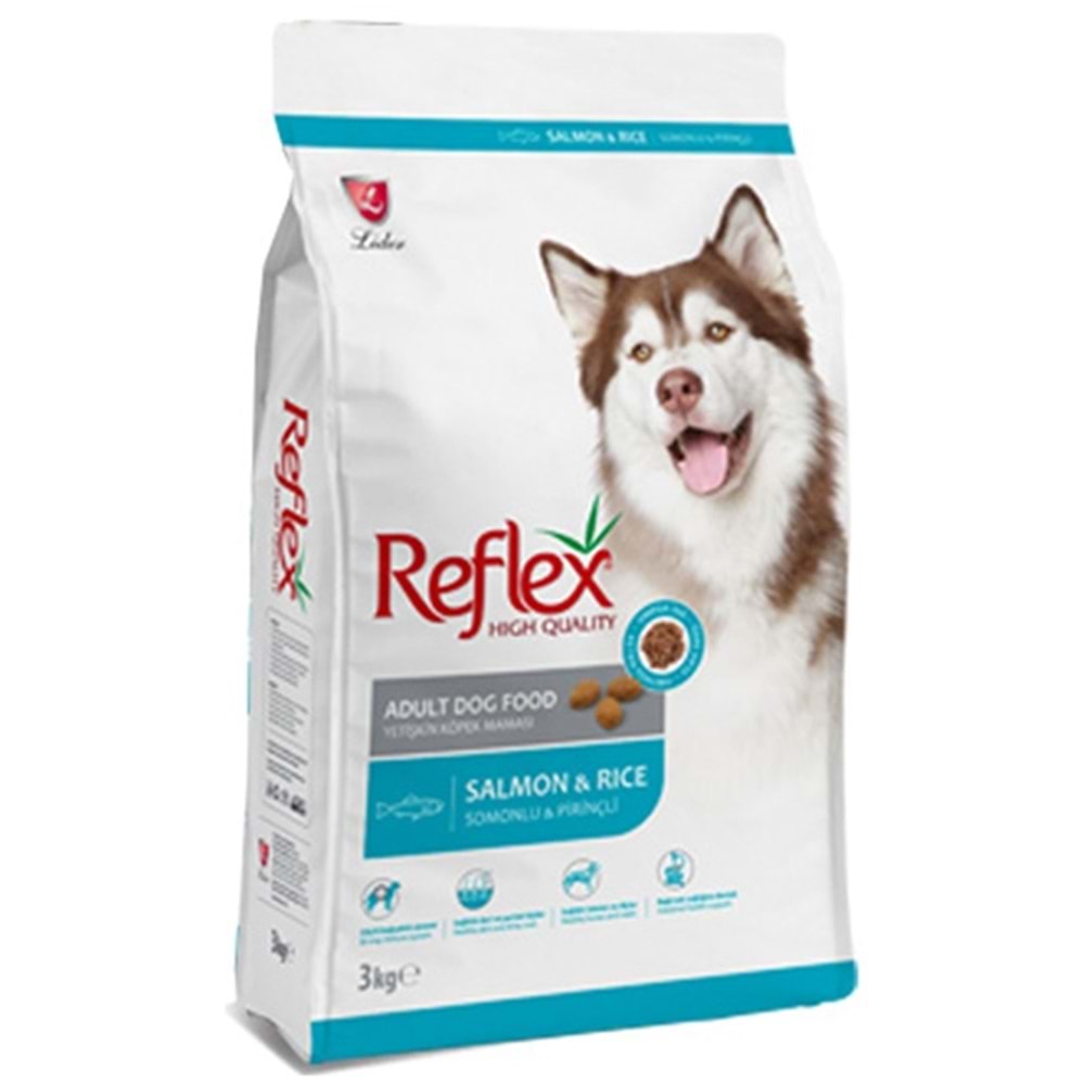 Reflex Adult Salmon & Rice Somonlu ve Pirinçli Yetişkin Köpek Maması 3 Kg